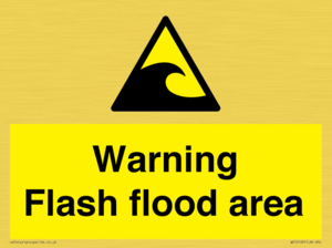 Warning Flash flood area